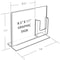 Azar Displays Double-Foot Sign Holder w/ Trifold Pocket Overall Size: 14"Wx11"H, PK2 252053 - alternate 3
